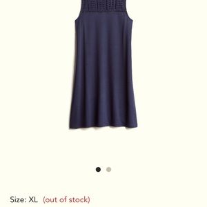 NWT Market & Spruce Amethyst Eyelet Knit Dress XL